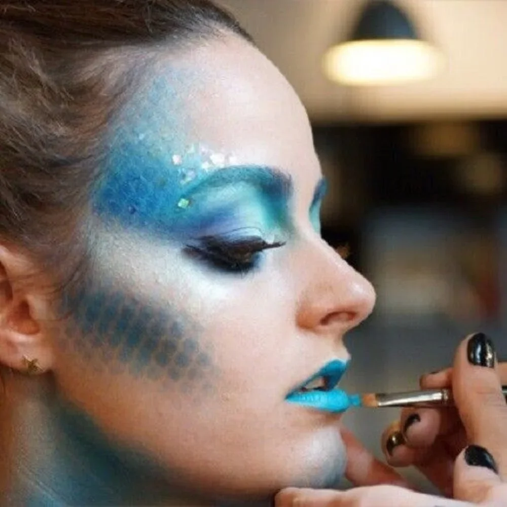 MAC HI-DEF CYAN Acrylic Face & Body Paint NIB liner eyeliner festival Halloween